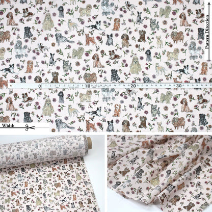 Liberty of London (Tana Lawn™ Cotton Fabric) - Mal's Pals Dogs - FO:REST Fabric 布恩堂Liberty fabrictana lawnjapanese fabricykk zipper
