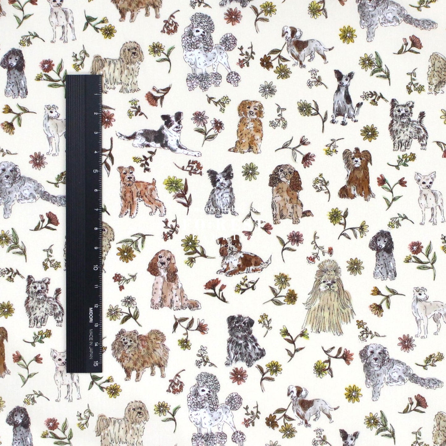 Liberty of London (Tana Lawn™ Cotton Fabric) - Mal's Pals Dogs - FO:REST Fabric 布恩堂Liberty fabrictana lawnjapanese fabricykk zipper