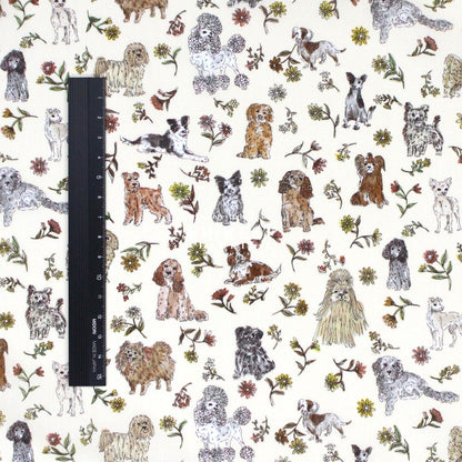 Liberty of London (Tana Lawn™ Cotton Fabric) - Mal's Pals Dogs - FO:REST Fabric 布恩堂Liberty fabrictana lawnjapanese fabricykk zipper