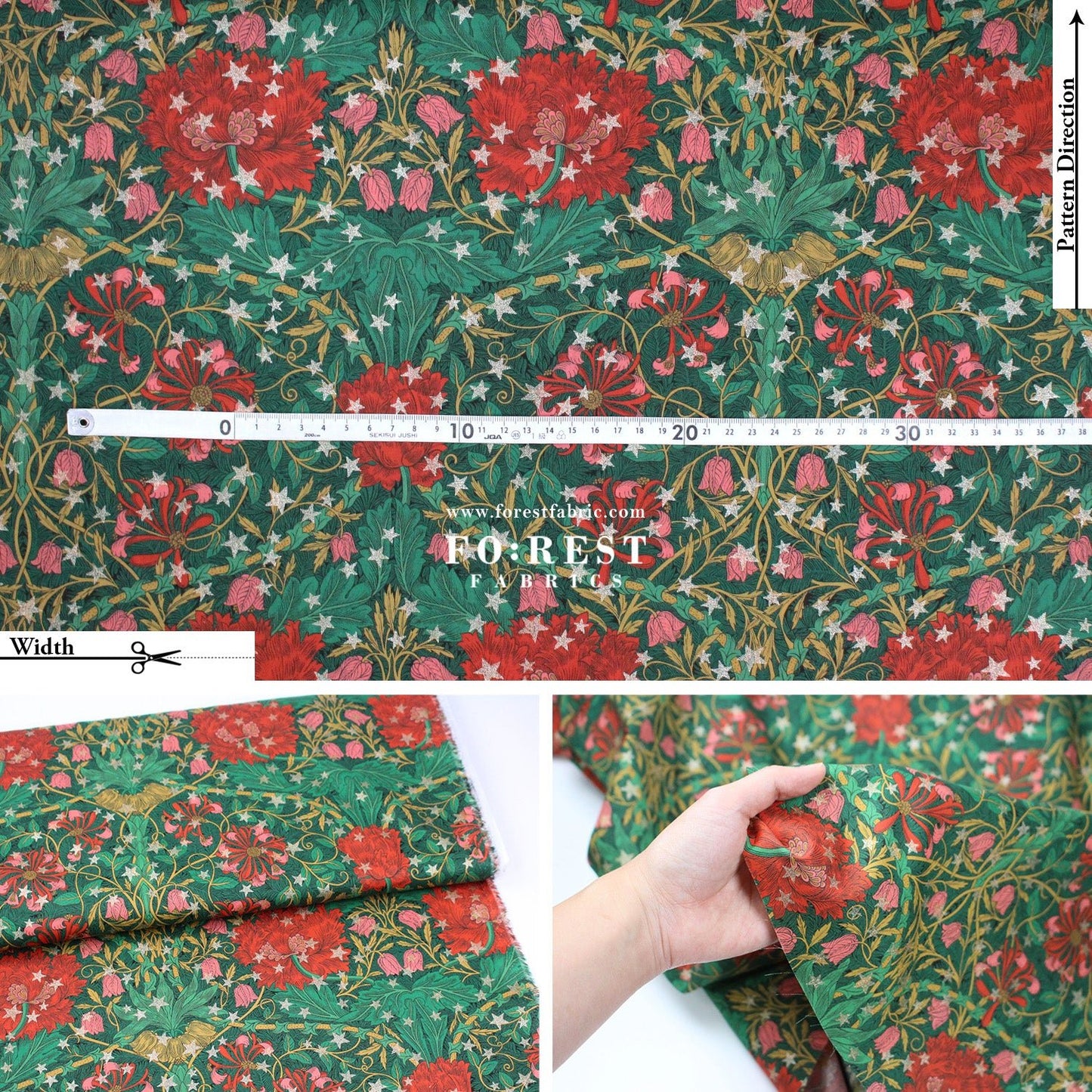 Liberty of London (Tana Lawn™ Cotton Fabric) - March Sparkle - FO:REST Fabric 布恩堂Liberty fabrictana lawnjapanese fabricykk zipper