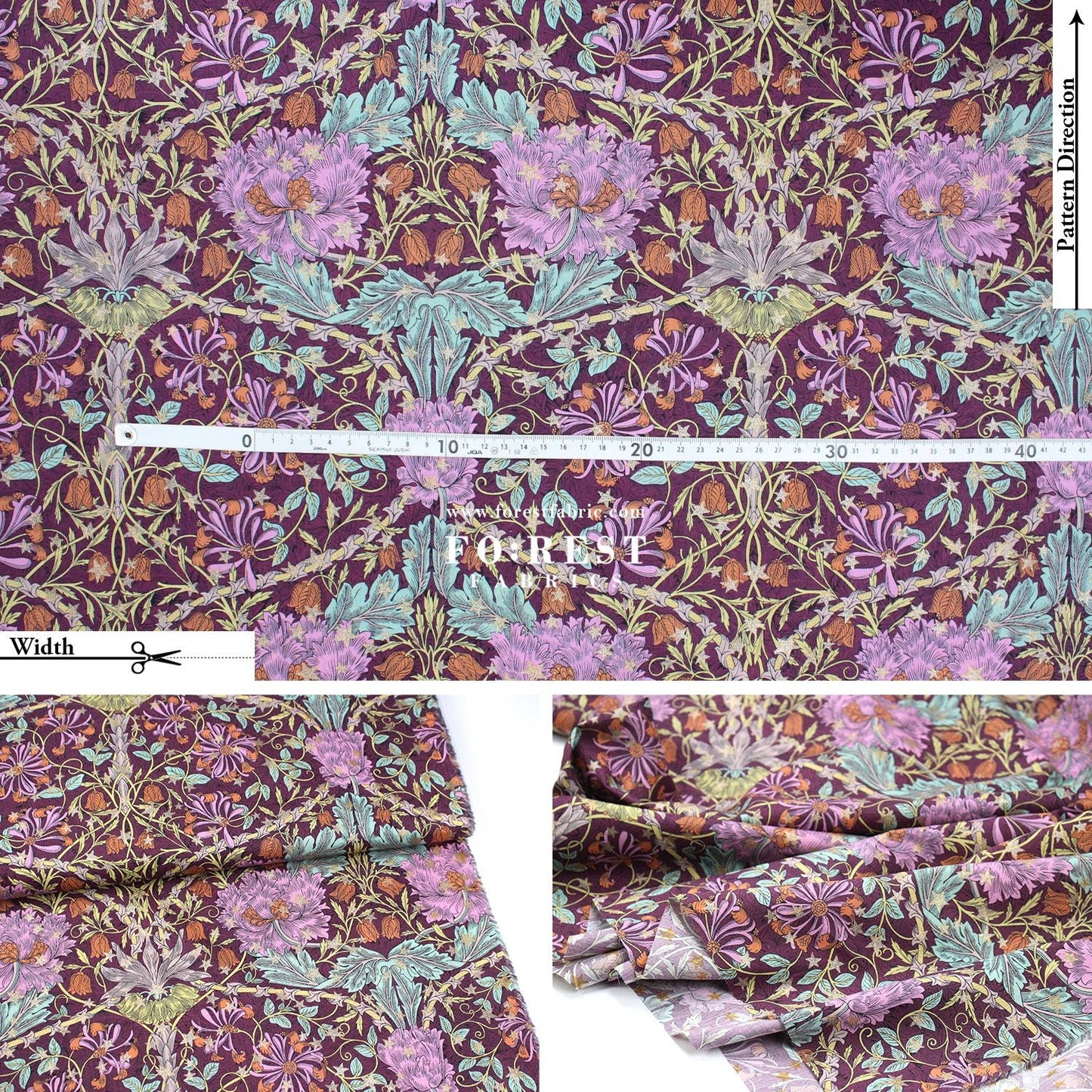 Liberty of London (Tana Lawn™ Cotton Fabric) - March Sparkle - FO:REST Fabric 布恩堂Liberty fabrictana lawnjapanese fabricykk zipper