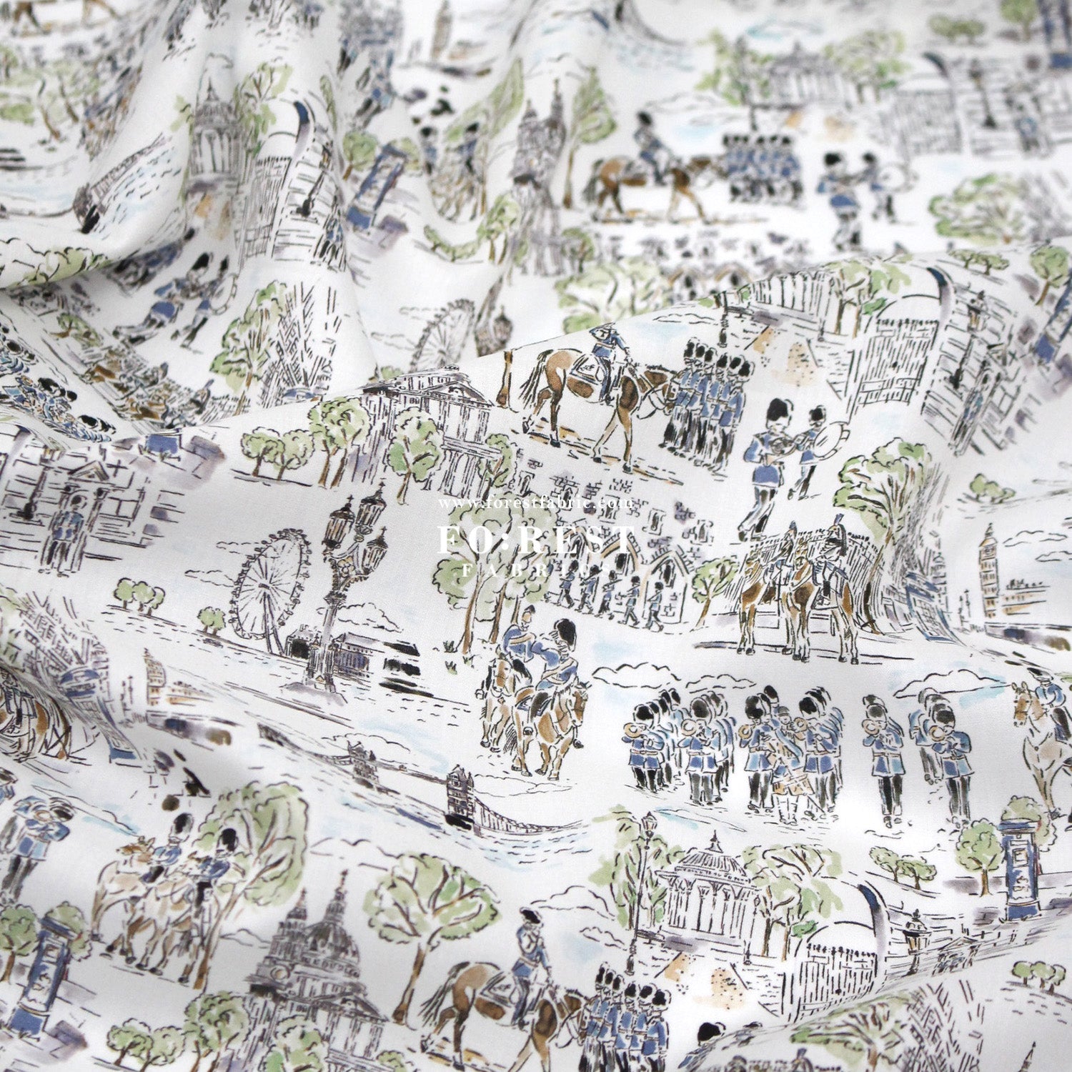 Liberty of London (Tana Lawn™ Cotton Fabric) - Marv's March - FO:REST Fabric 布恩堂Liberty fabrictana lawnjapanese fabricykk zipper