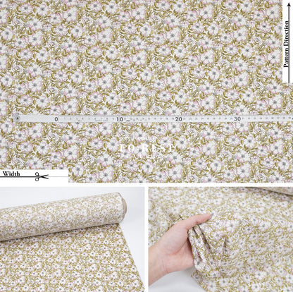 Liberty of London (Tana Lawn™ Cotton Fabric) - May Morris - FO:REST Fabric 布恩堂Liberty fabrictana lawnjapanese fabricykk zipper