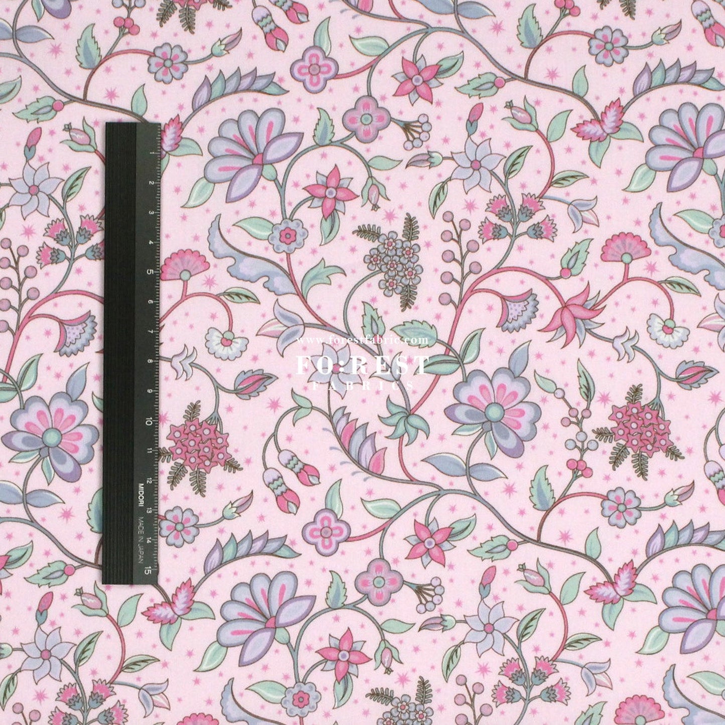Liberty of London (Tana Lawn™ Cotton Fabric) - Midnight Vine - FO:REST Fabric 布恩堂Liberty fabrictana lawnjapanese fabricykk zipper