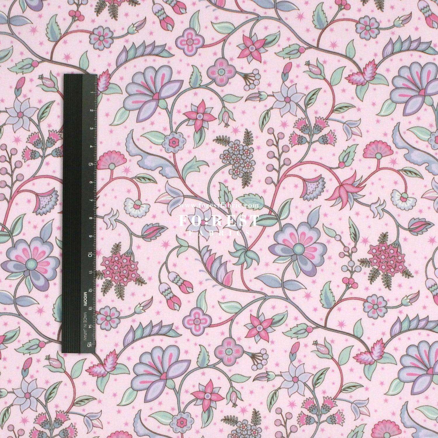 Liberty of London (Tana Lawn™ Cotton Fabric) - Midnight Vine - FO:REST Fabric 布恩堂Liberty fabrictana lawnjapanese fabricykk zipper