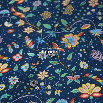 Liberty of London (Tana Lawn™ Cotton Fabric) - Midnight Vine - FO:REST Fabric 布恩堂Liberty fabrictana lawnjapanese fabricykk zipper