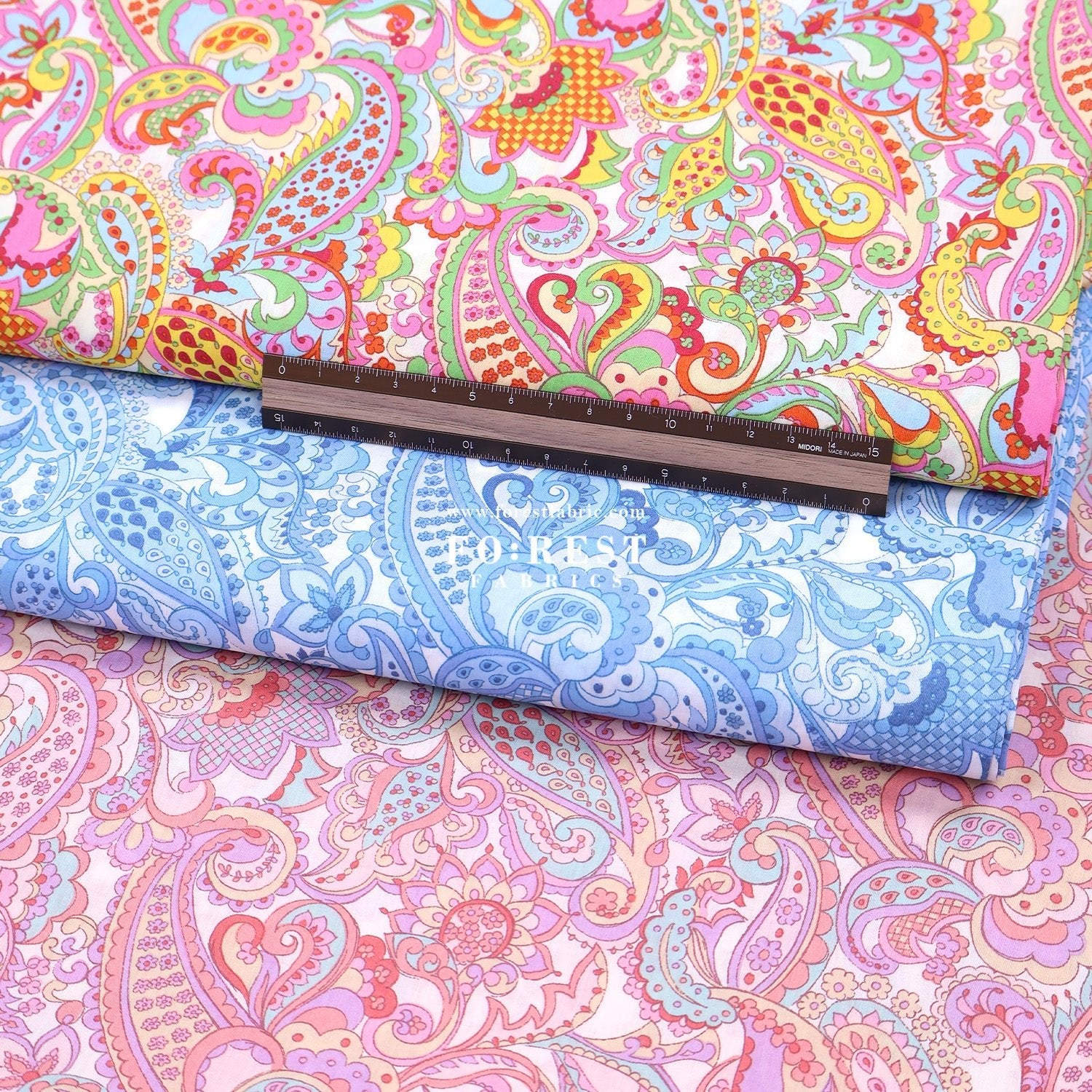Liberty of London (Tana Lawn™ Cotton Fabric) - Mr Paisley - FO:REST Fabric 布恩堂Liberty fabrictana lawnjapanese fabricykk zipper