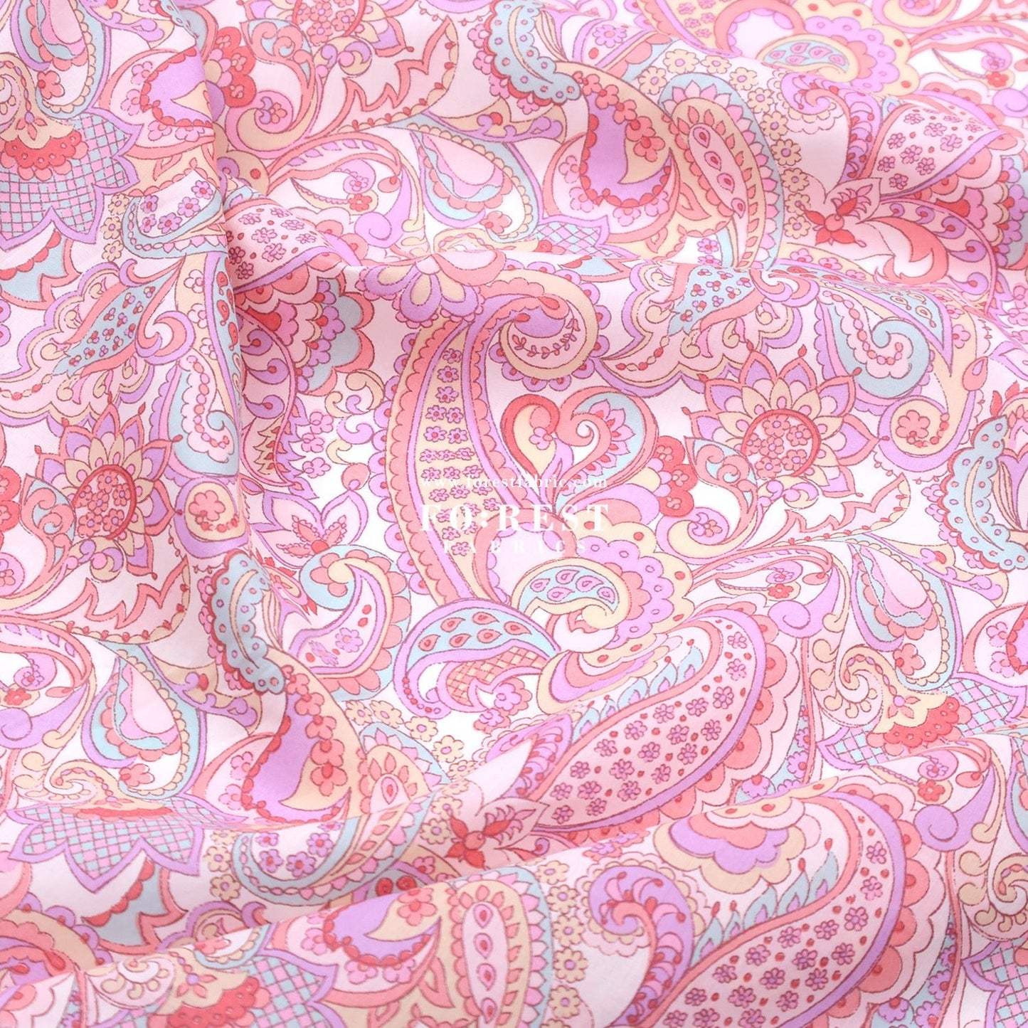 Liberty of London (Tana Lawn™ Cotton Fabric) - Mr Paisley - FO:REST Fabric 布恩堂Liberty fabrictana lawnjapanese fabricykk zipper