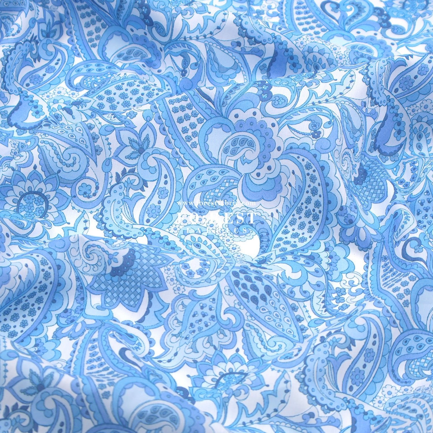 Liberty of London (Tana Lawn™ Cotton Fabric) - Mr Paisley - FO:REST Fabric 布恩堂Liberty fabrictana lawnjapanese fabricykk zipper