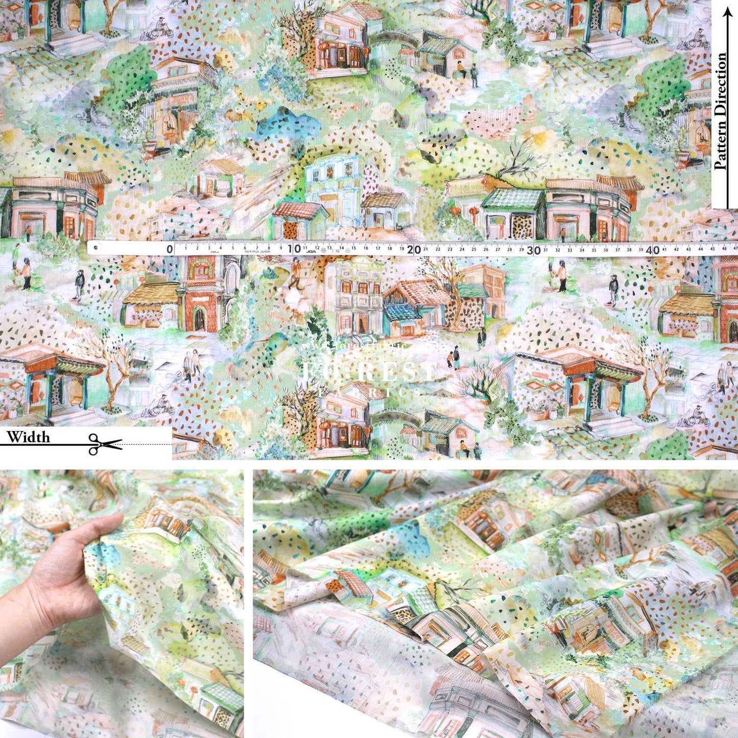 Liberty of London (Tana Lawn™ Cotton Fabric) - Ordinary Day - FO:REST Fabric 布恩堂Liberty fabrictana lawnjapanese fabricykk zipper