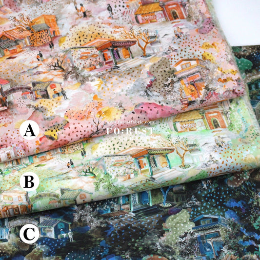Liberty of London (Tana Lawn™ Cotton Fabric) - Ordinary Day - FO:REST Fabric 布恩堂Liberty fabrictana lawnjapanese fabricykk zipper