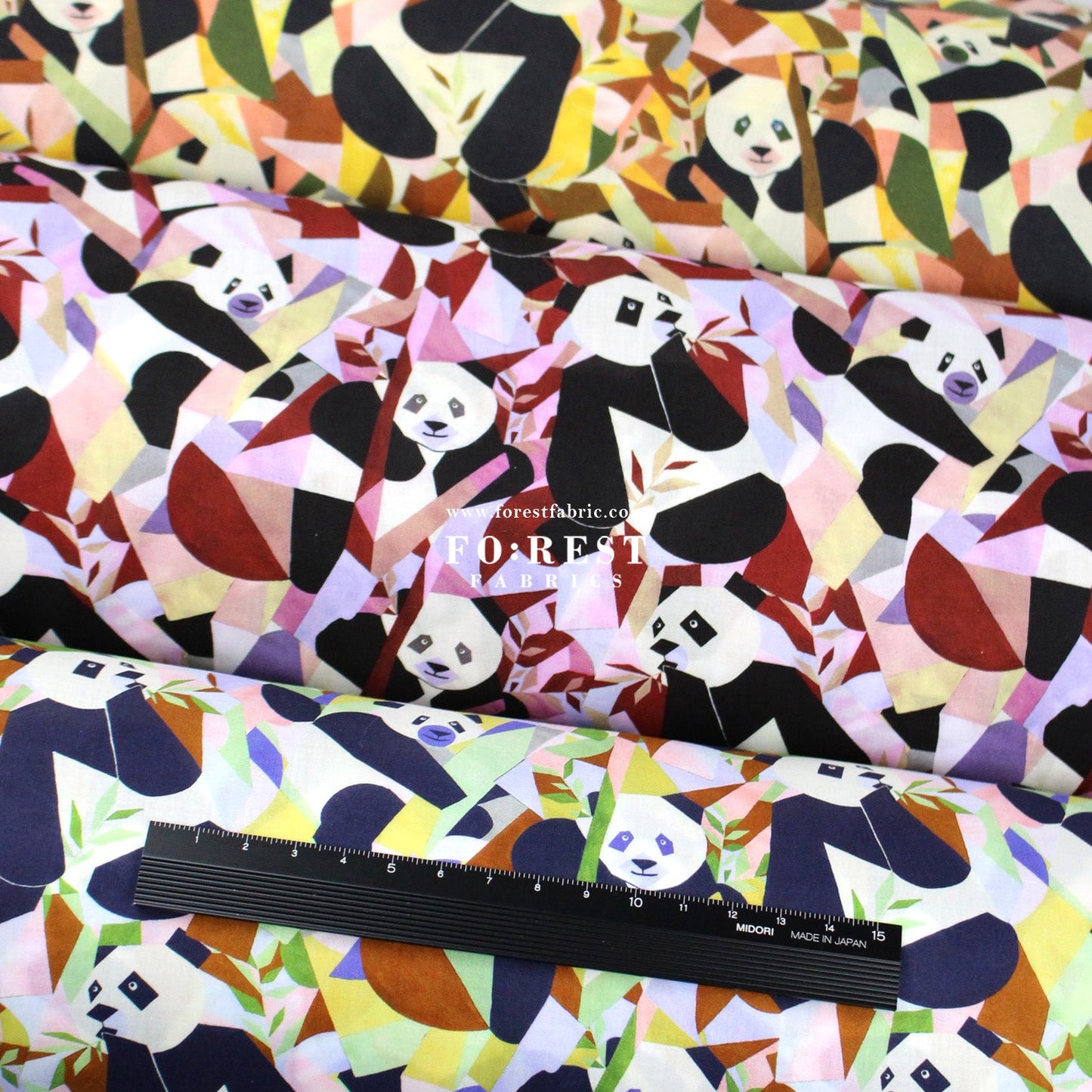 Liberty of London (Tana Lawn™ Cotton Fabric) - Panda - monium - FO:REST Fabric 布恩堂Liberty fabrictana lawnjapanese fabricykk zipper