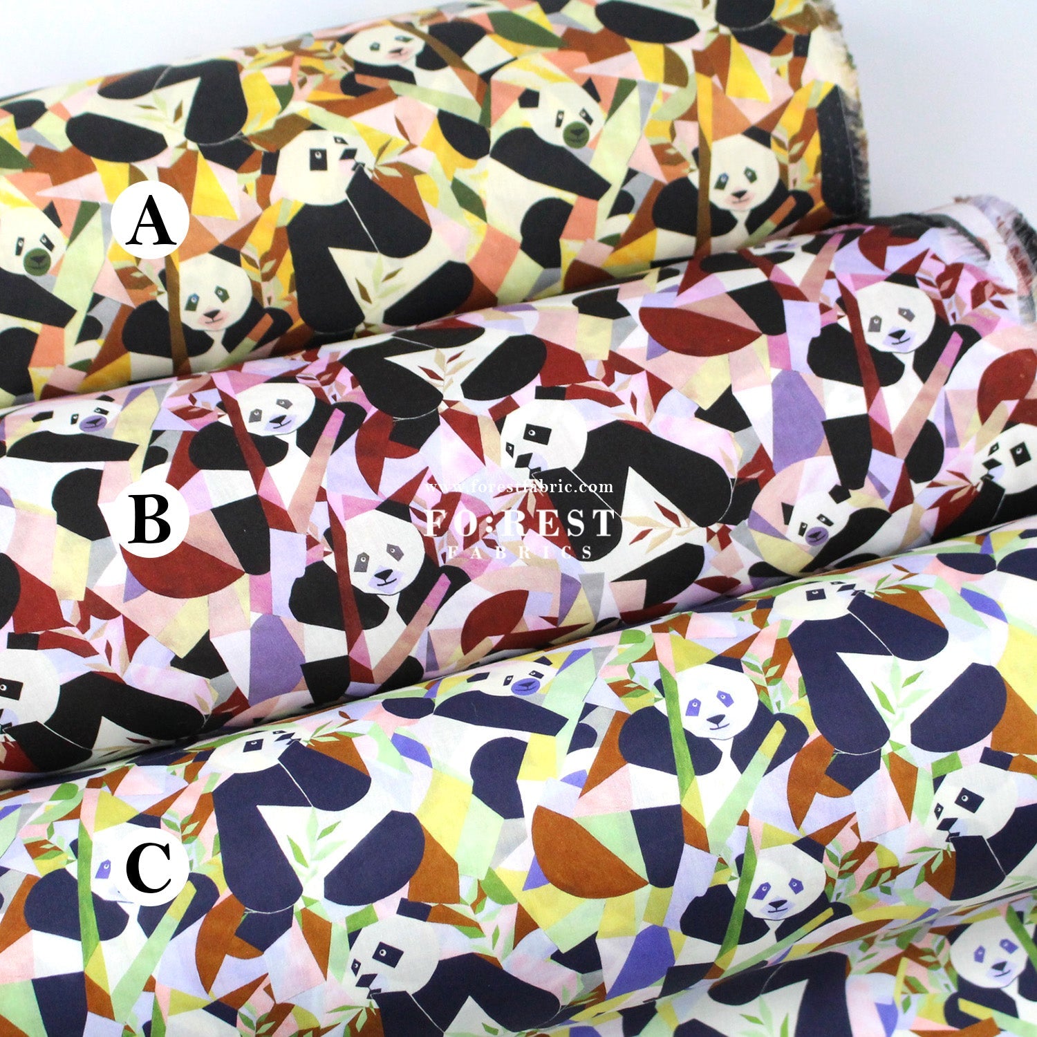 Liberty of London (Tana Lawn™ Cotton Fabric) - Panda - monium - FO:REST Fabric 布恩堂Liberty fabrictana lawnjapanese fabricykk zipper