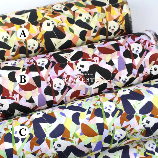 Liberty of London (Tana Lawn™ Cotton Fabric) - Panda - monium - FO:REST Fabric 布恩堂Liberty fabrictana lawnjapanese fabricykk zipper