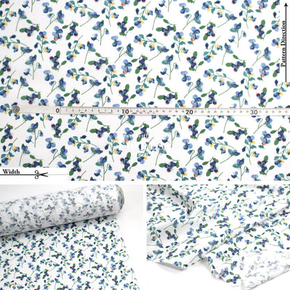 Liberty of London (Tana Lawn™ Cotton Fabric) - Pansy Scatter - FO:REST Fabric 布恩堂Liberty fabrictana lawnjapanese fabricykk zipper
