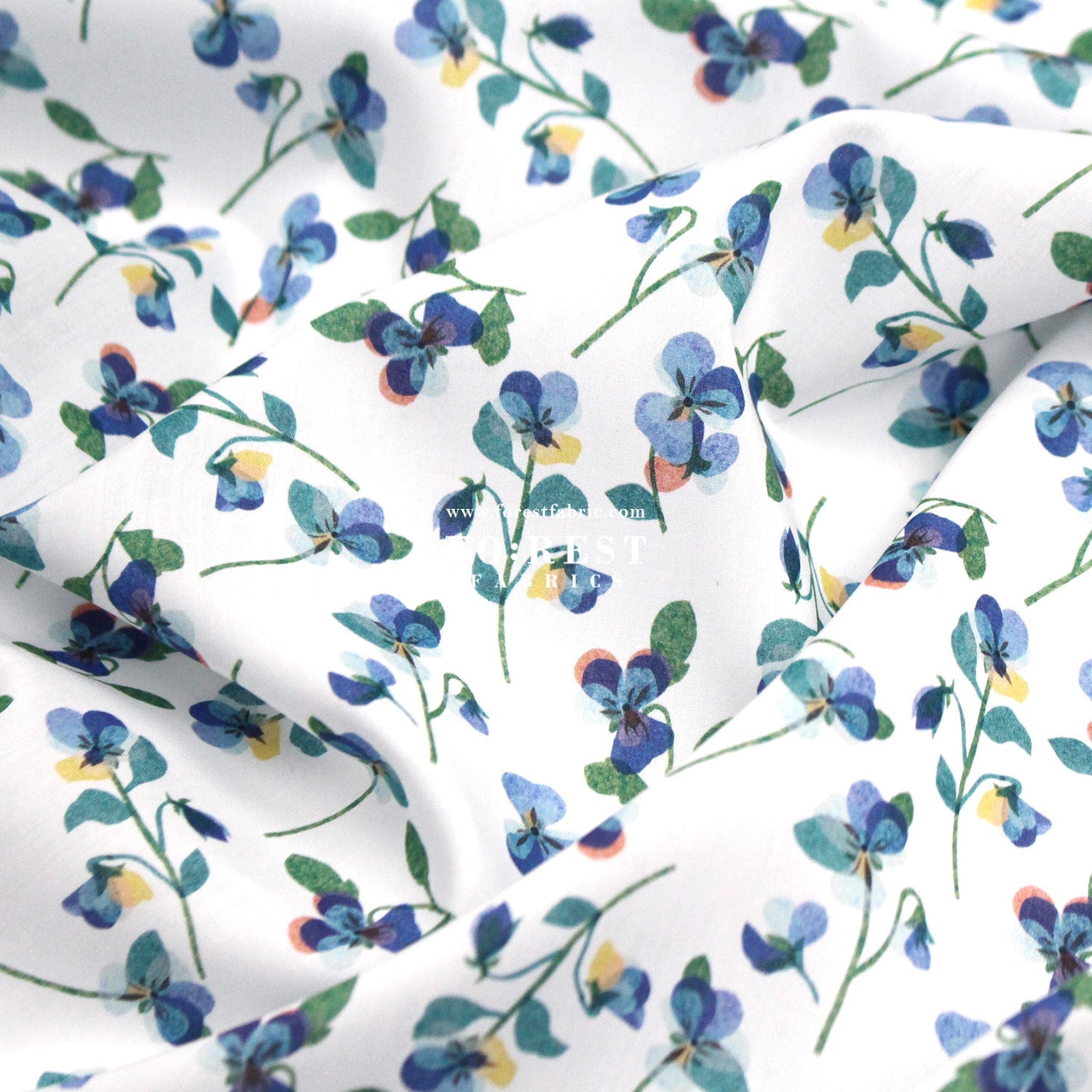 Liberty of London (Tana Lawn™ Cotton Fabric) - Pansy Scatter - FO:REST Fabric 布恩堂Liberty fabrictana lawnjapanese fabricykk zipper