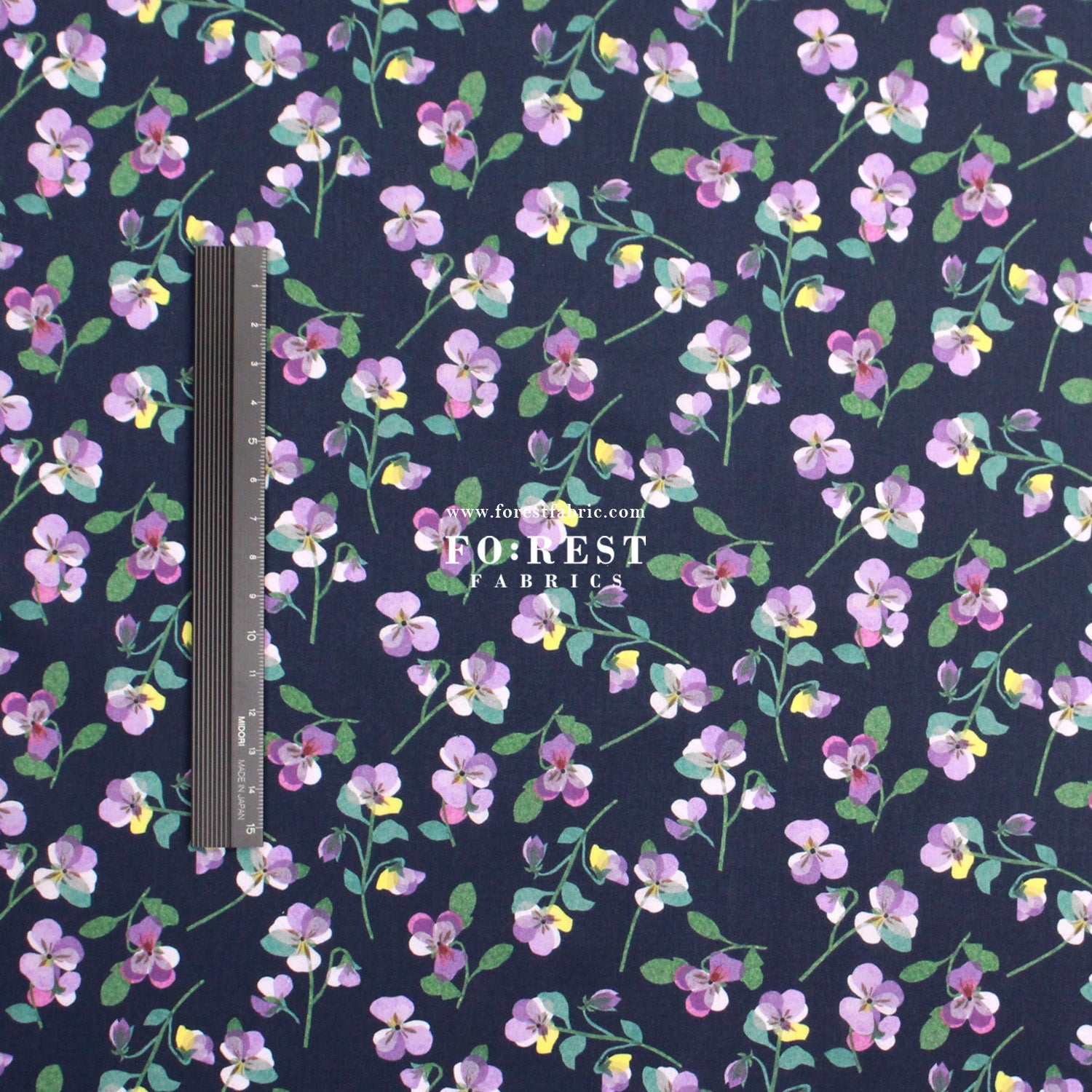 Liberty of London (Tana Lawn™ Cotton Fabric) - Pansy Scatter - FO:REST Fabric 布恩堂Liberty fabrictana lawnjapanese fabricykk zipper