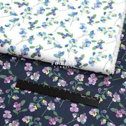 Liberty of London (Tana Lawn™ Cotton Fabric) - Pansy Scatter - FO:REST Fabric 布恩堂Liberty fabrictana lawnjapanese fabricykk zipper