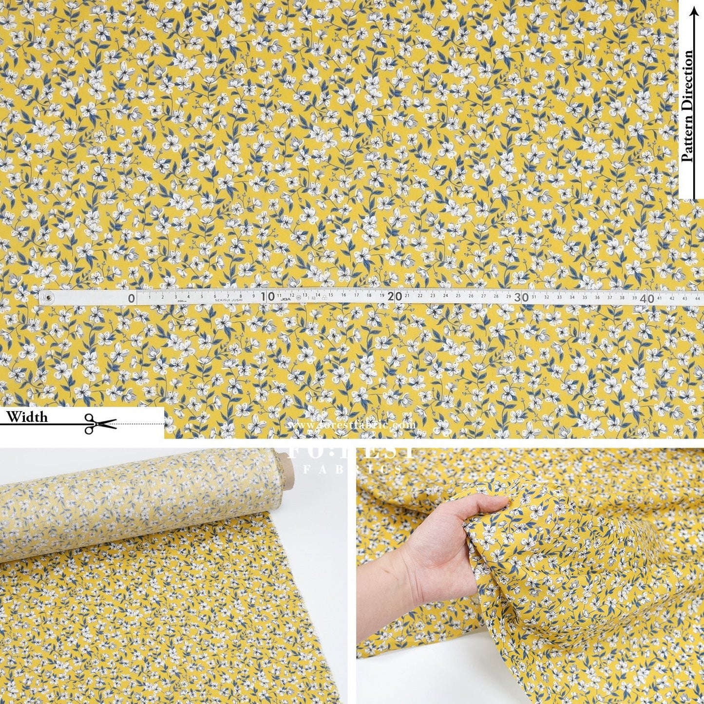 Liberty of London (Tana Lawn™ Cotton Fabric) - Peach Blossom - FO:REST Fabric 布恩堂Liberty fabrictana lawnjapanese fabricykk zipper