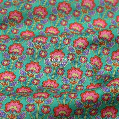 Liberty of London (Tana Lawn™ Cotton Fabric) - Peacock Posy - FO:REST Fabric 布恩堂Liberty fabrictana lawnjapanese fabricykk zipper