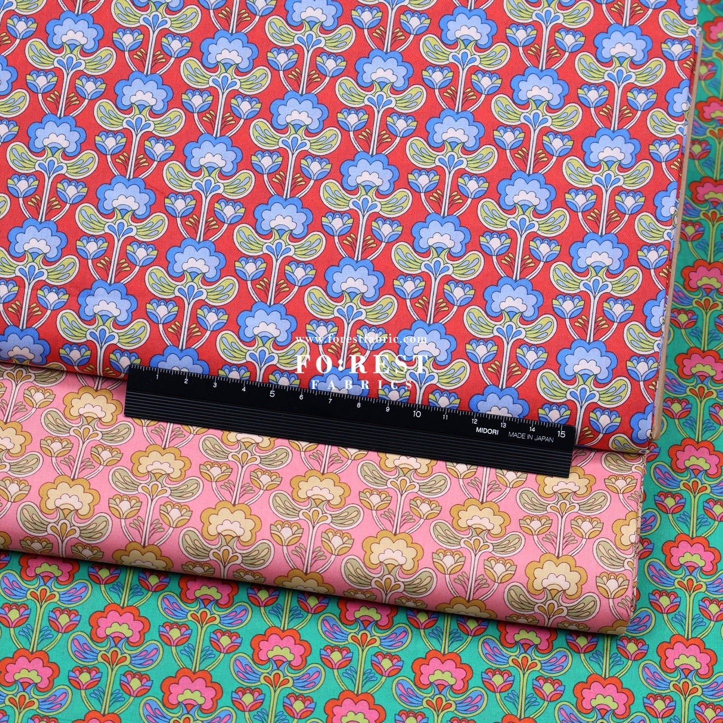 Liberty of London (Tana Lawn™ Cotton Fabric) - Peacock Posy - FO:REST Fabric 布恩堂Liberty fabrictana lawnjapanese fabricykk zipper