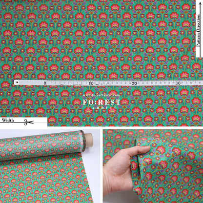 Liberty of London (Tana Lawn™ Cotton Fabric) - Peacock Posy - FO:REST Fabric 布恩堂Liberty fabrictana lawnjapanese fabricykk zipper