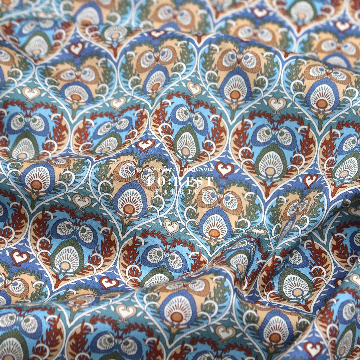 Liberty of London (Tana Lawn™ Cotton Fabric) - Plume Hearts - FO:REST Fabric 布恩堂Liberty fabrictana lawnjapanese fabricykk zipper