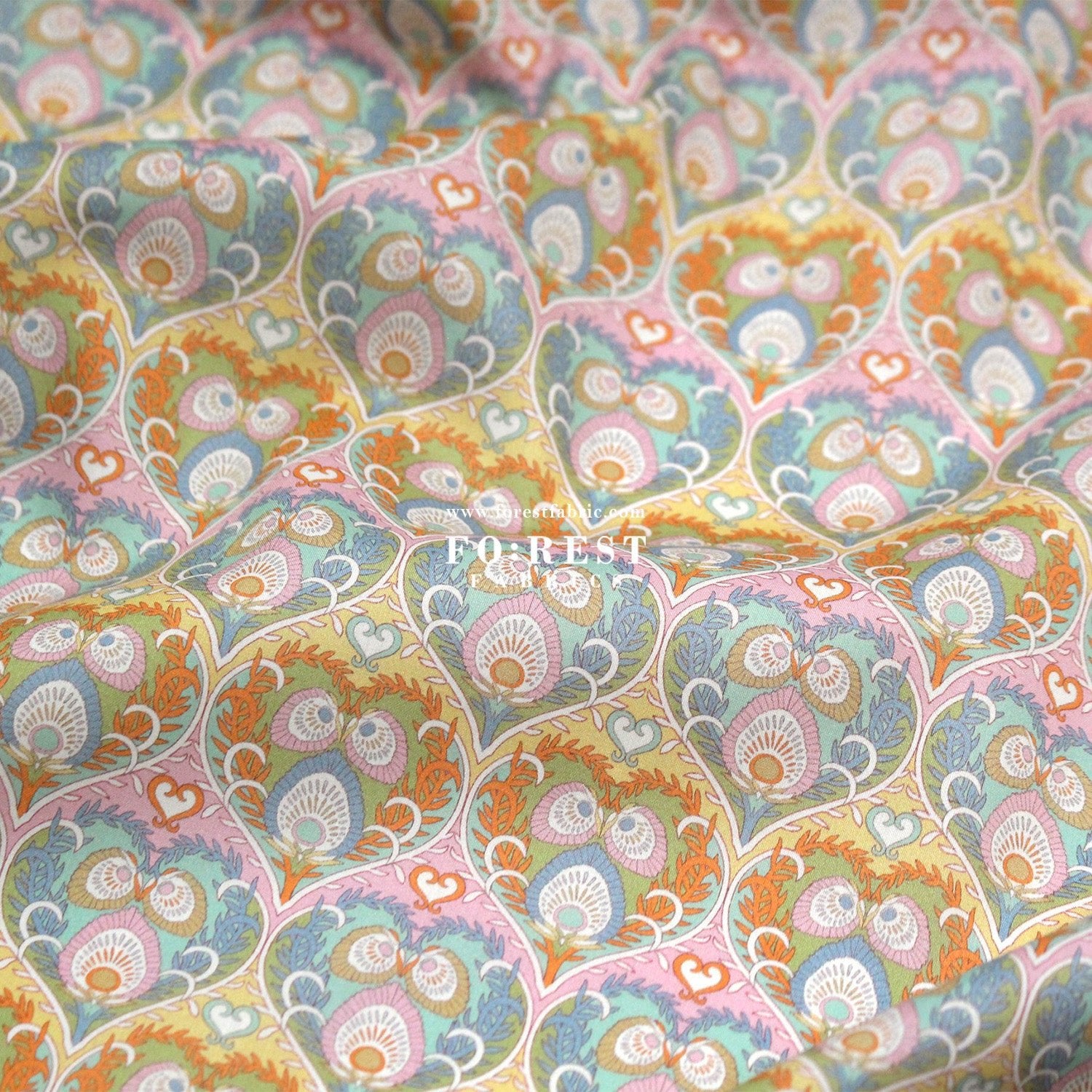 Liberty of London (Tana Lawn™ Cotton Fabric) - Plume Hearts - FO:REST Fabric 布恩堂Liberty fabrictana lawnjapanese fabricykk zipper