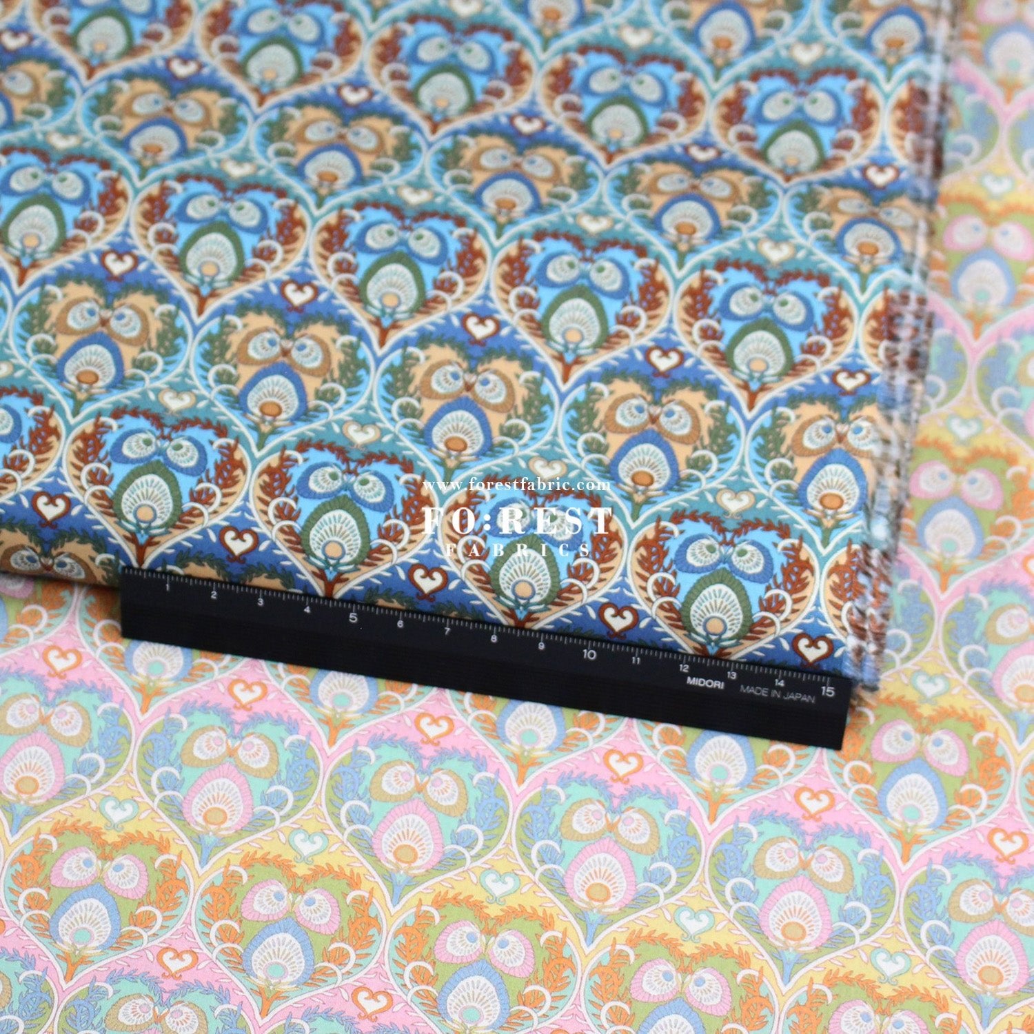 Liberty of London (Tana Lawn™ Cotton Fabric) - Plume Hearts - FO:REST Fabric 布恩堂Liberty fabrictana lawnjapanese fabricykk zipper