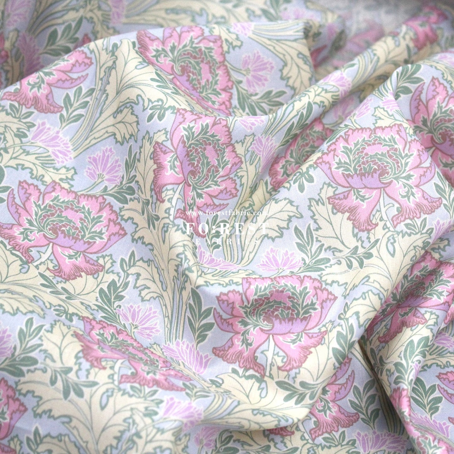 Liberty of London (Tana Lawn™ Cotton Fabric) - Poppy Flair - FO:REST Fabric 布恩堂Liberty fabrictana lawnjapanese fabricykk zipper
