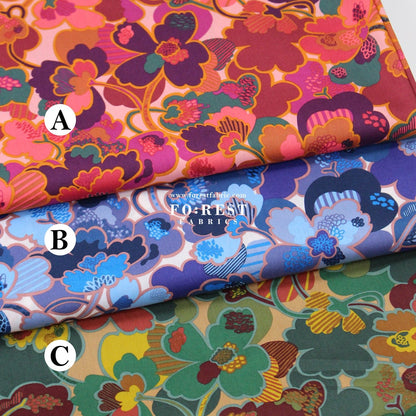 Liberty of London (Tana Lawn™ Cotton Fabric) - Prospect Flower - FO:REST Fabric 布恩堂Liberty fabrictana lawnjapanese fabricykk zipper