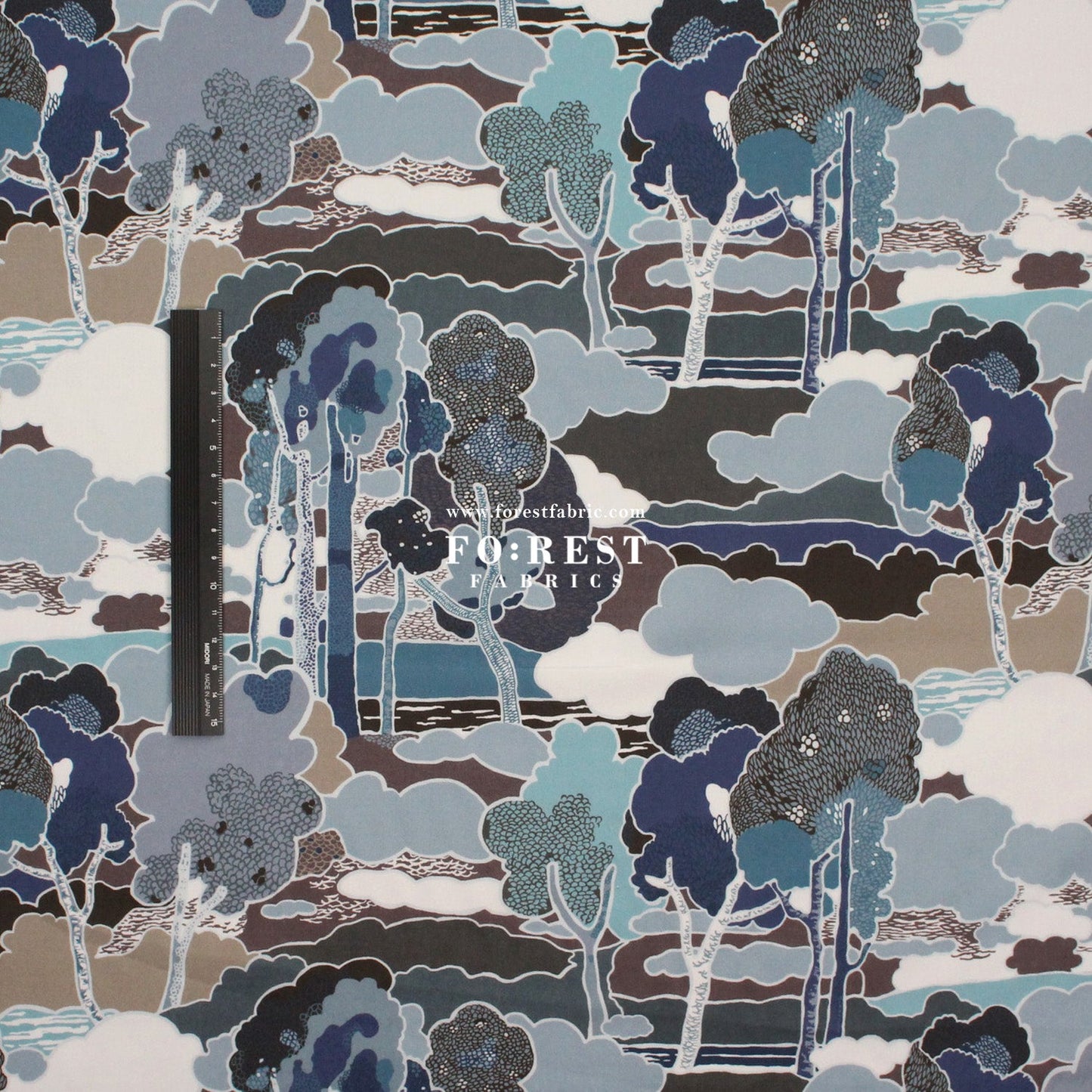 Liberty of London (Tana Lawn™ Cotton Fabric) - Prospect Road - FO:REST Fabric 布恩堂Liberty fabrictana lawnjapanese fabricykk zipper