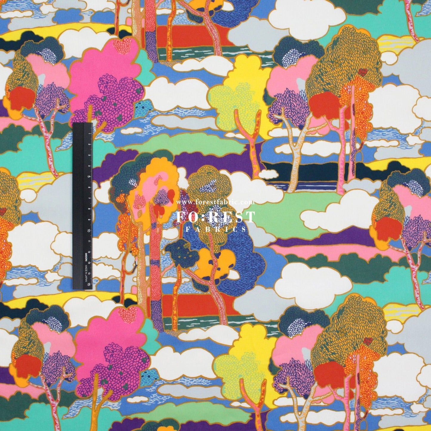 Liberty of London (Tana Lawn™ Cotton Fabric) - Prospect Road - FO:REST Fabric 布恩堂Liberty fabrictana lawnjapanese fabricykk zipper