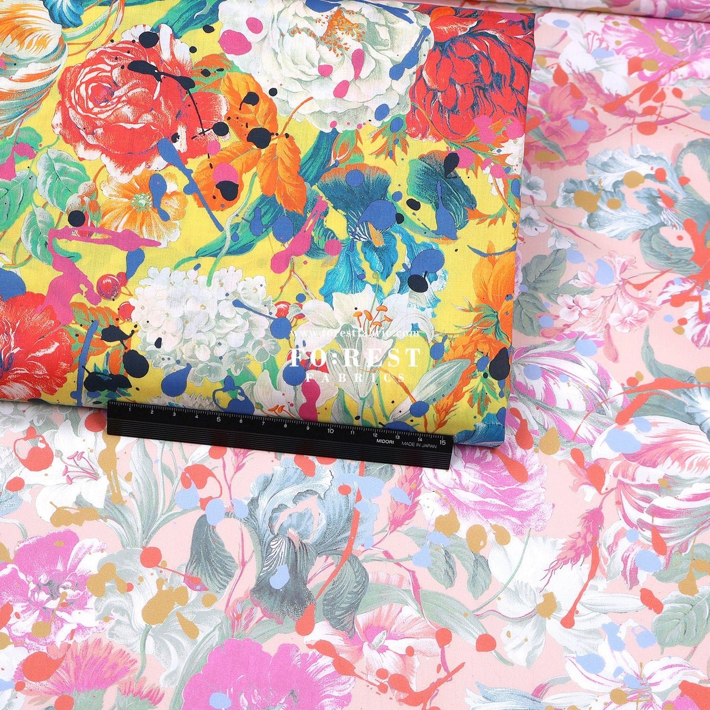 Liberty of London (Tana Lawn™ Cotton Fabric) - Punk Posy - FO:REST Fabric 布恩堂Liberty fabrictana lawnjapanese fabricykk zipper