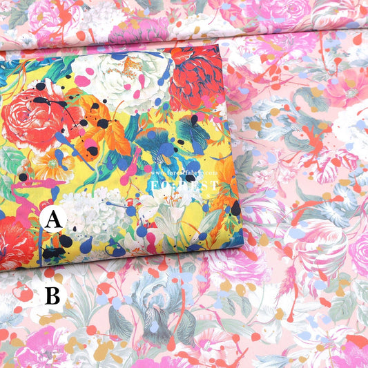 Liberty of London (Tana Lawn™ Cotton Fabric) - Punk Posy - FO:REST Fabric 布恩堂Liberty fabrictana lawnjapanese fabricykk zipper