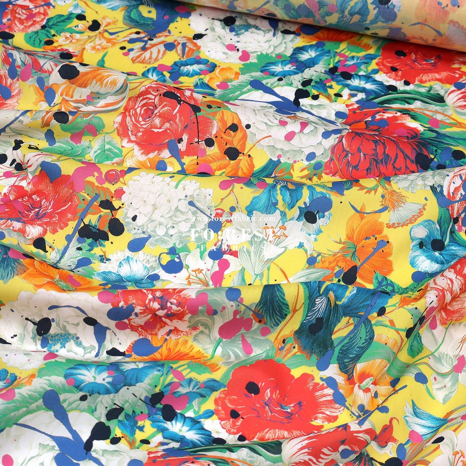 Liberty of London (Tana Lawn™ Cotton Fabric) - Punk Posy - FO:REST Fabric 布恩堂Liberty fabrictana lawnjapanese fabricykk zipper