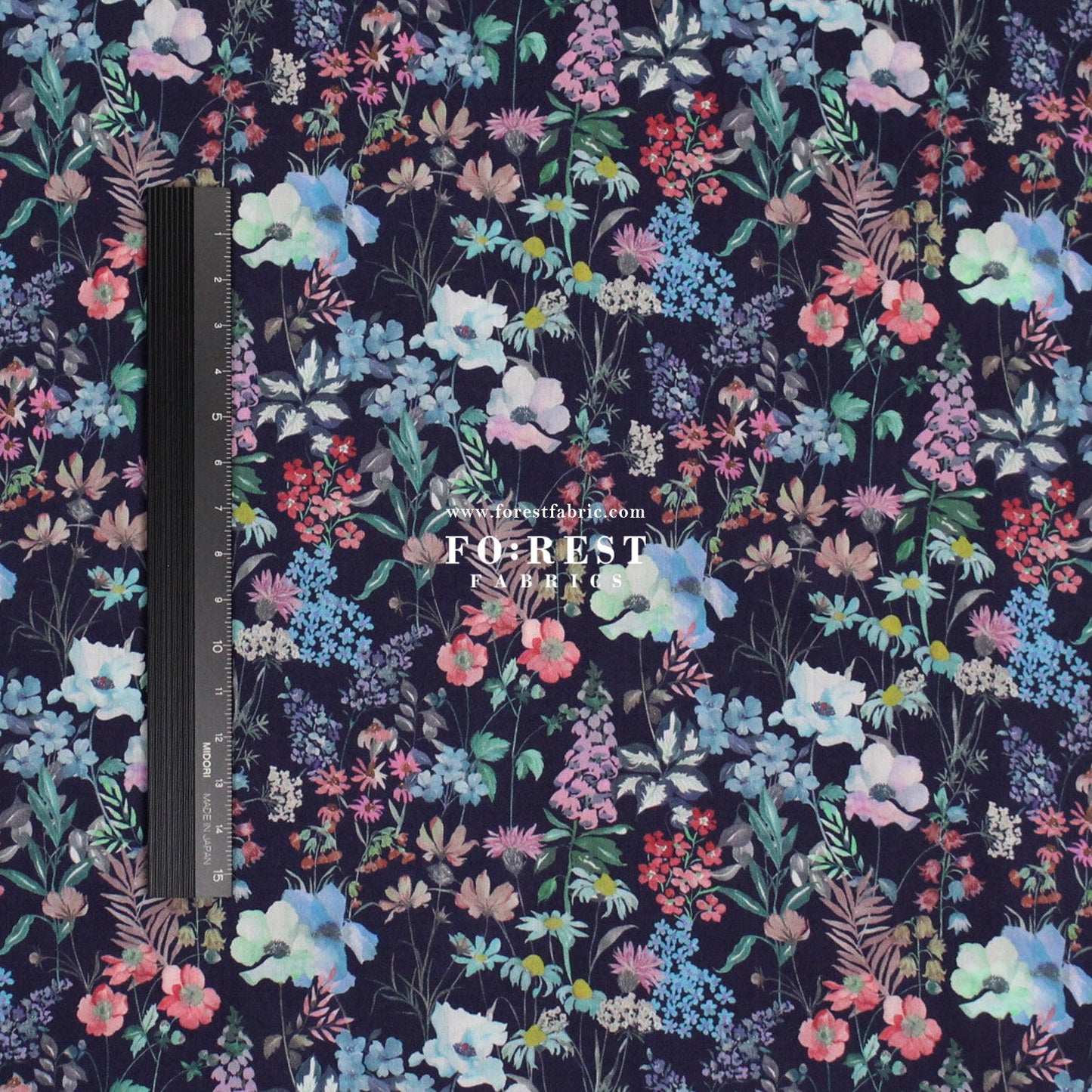 Liberty of London (Tana Lawn™ Cotton Fabric) - Purley Meadow - FO:REST Fabric 布恩堂Liberty fabrictana lawnjapanese fabricykk zipper