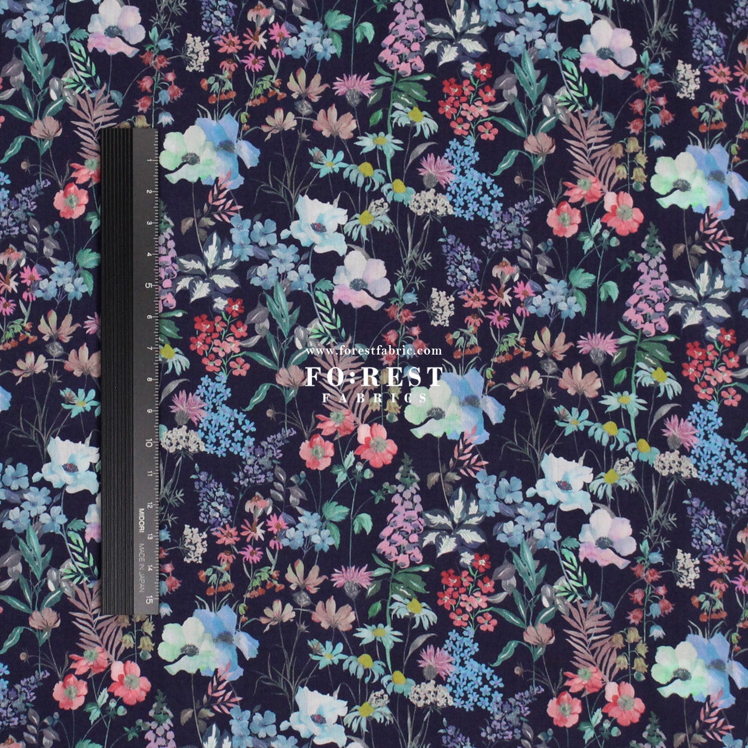 Liberty of London (Tana Lawn™ Cotton Fabric) - Purley Meadow - FO:REST Fabric 布恩堂Liberty fabrictana lawnjapanese fabricykk zipper