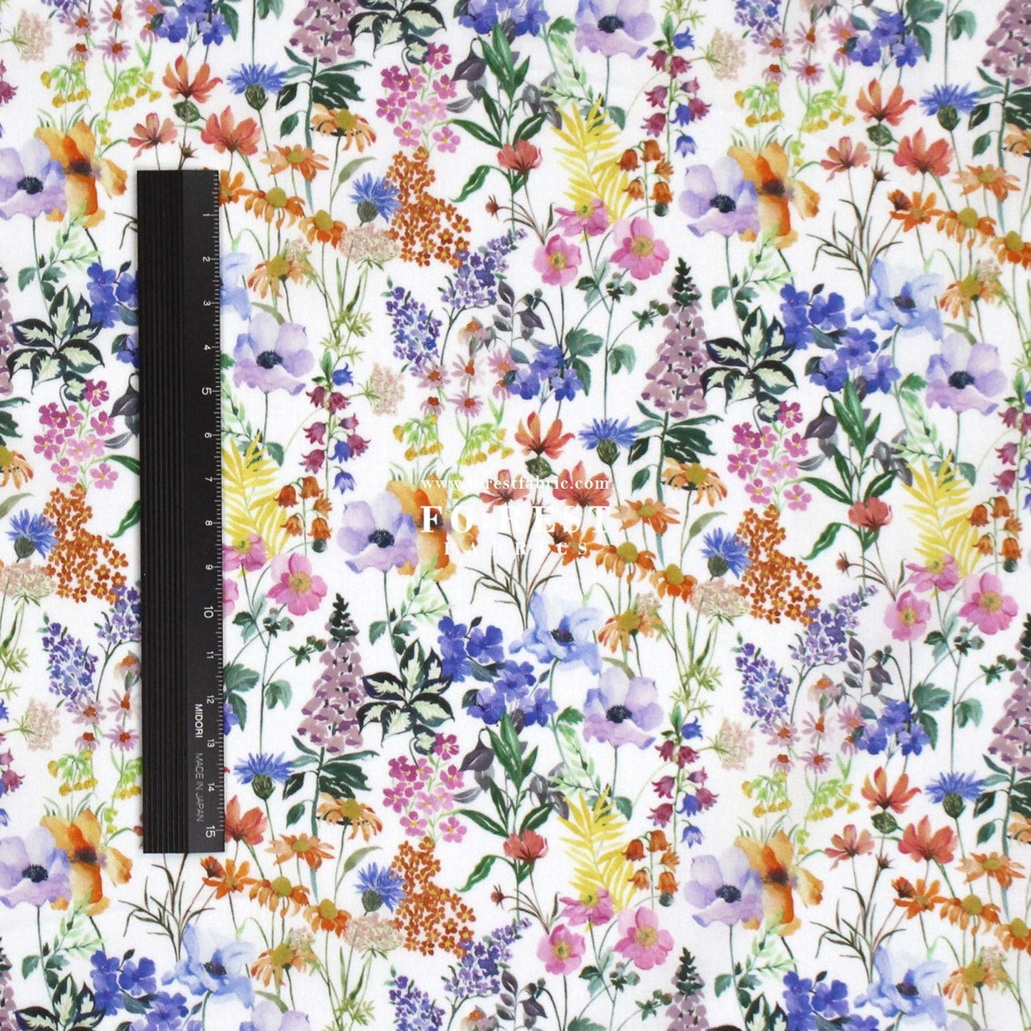 Liberty of London (Tana Lawn™ Cotton Fabric) - Purley Meadow - FO:REST Fabric 布恩堂Liberty fabrictana lawnjapanese fabricykk zipper