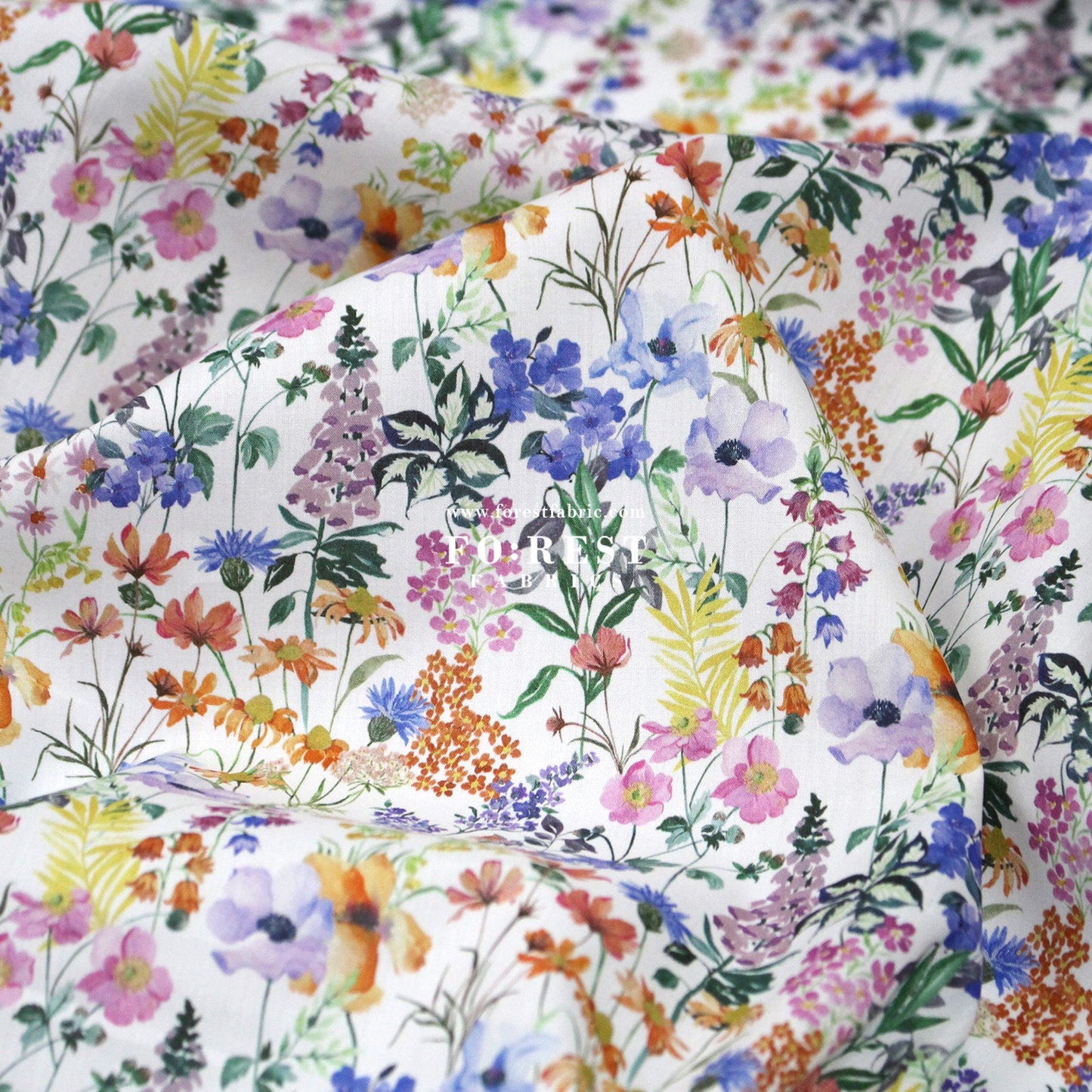 Liberty of London (Tana Lawn™ Cotton Fabric) - Purley Meadow - FO:REST Fabric 布恩堂Liberty fabrictana lawnjapanese fabricykk zipper