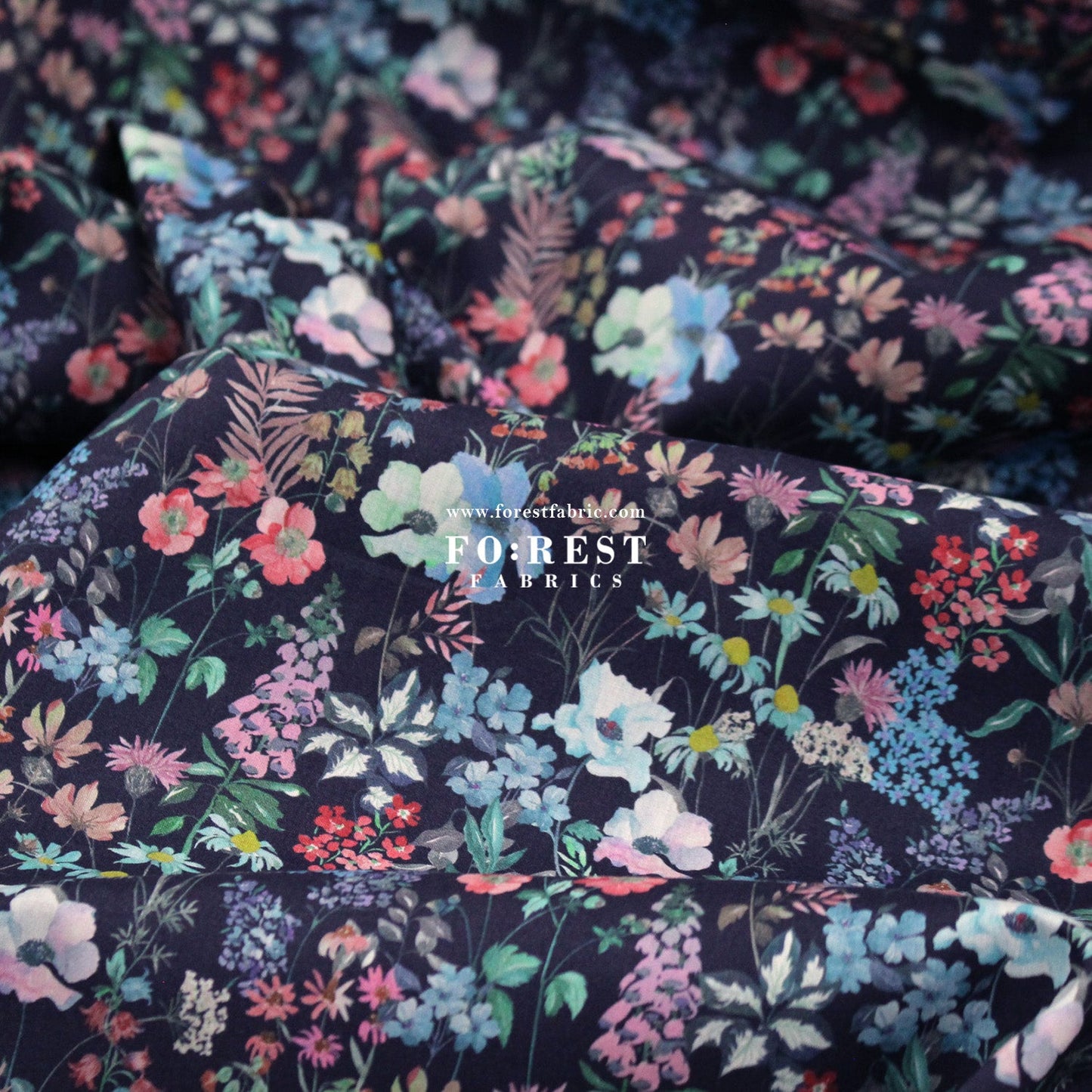 Liberty of London (Tana Lawn™ Cotton Fabric) - Purley Meadow - FO:REST Fabric 布恩堂Liberty fabrictana lawnjapanese fabricykk zipper