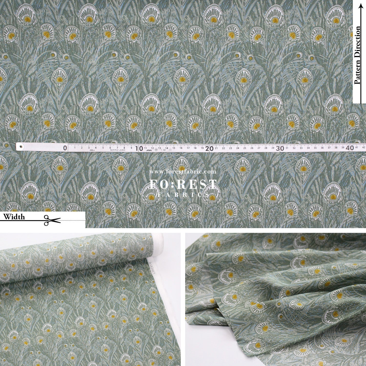 Liberty of London (Tana Lawn™ Cotton Fabric) - Queen Hera - FO:REST Fabric 布恩堂Liberty fabrictana lawnjapanese fabricykk zipper