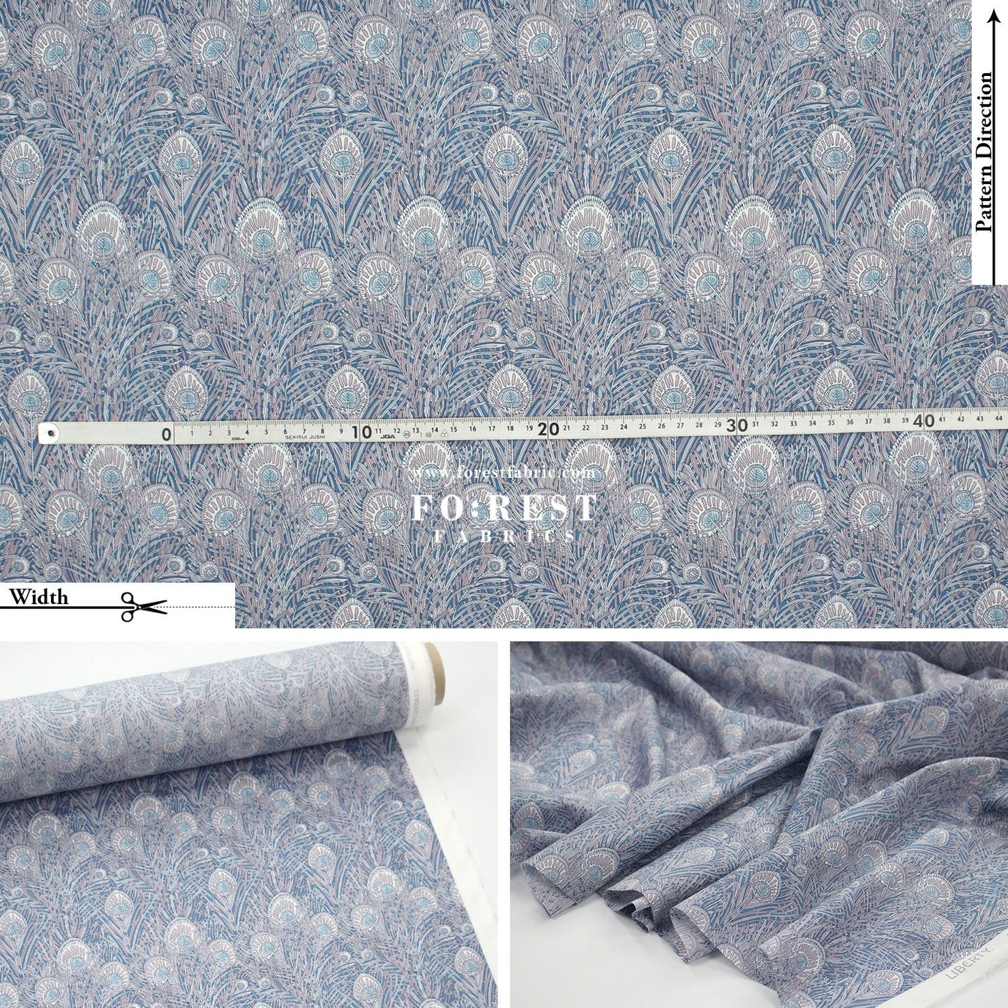 Liberty of London (Tana Lawn™ Cotton Fabric) - Queen Hera - FO:REST Fabric 布恩堂Liberty fabrictana lawnjapanese fabricykk zipper