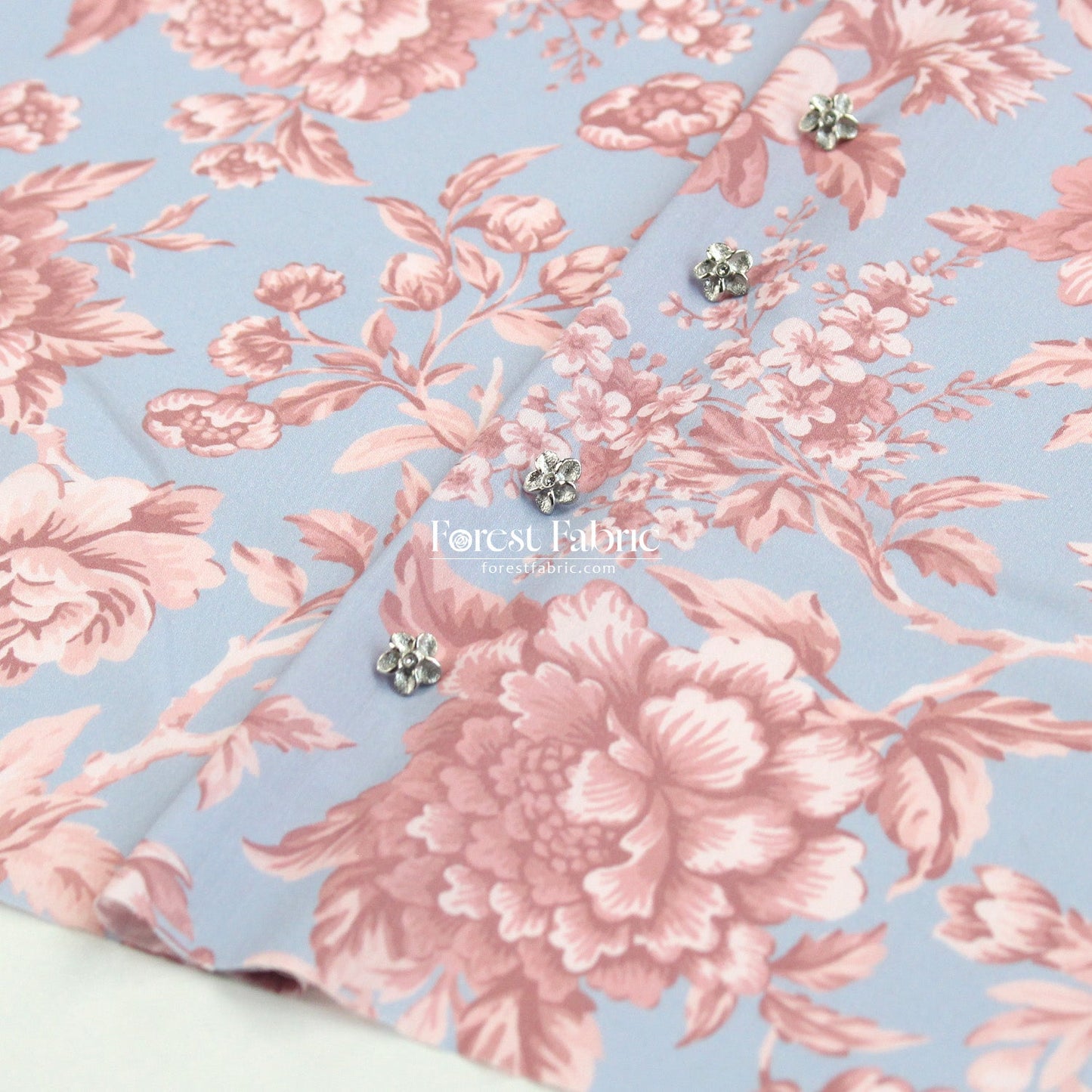 Liberty of London (Tana Lawn™ Cotton Fabric) - REGENCY TRAIL - FO:REST Fabric 布恩堂Liberty fabrictana lawnjapanese fabricykk zipper