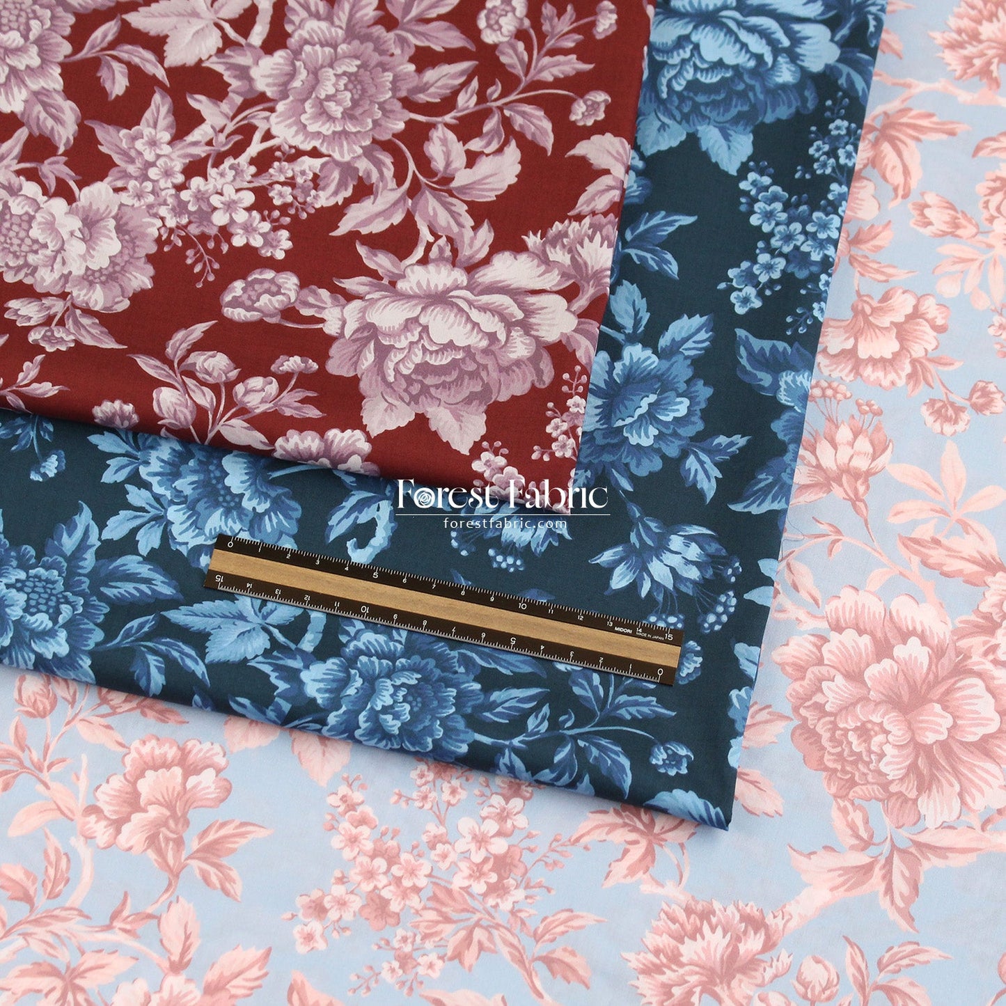 Liberty of London (Tana Lawn™ Cotton Fabric) - REGENCY TRAIL - FO:REST Fabric 布恩堂Liberty fabrictana lawnjapanese fabricykk zipper
