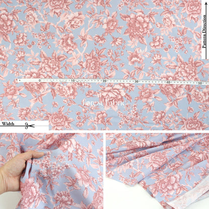 Liberty of London (Tana Lawn™ Cotton Fabric) - REGENCY TRAIL - FO:REST Fabric 布恩堂Liberty fabrictana lawnjapanese fabricykk zipper
