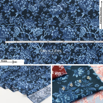 Liberty of London (Tana Lawn™ Cotton Fabric) - REGENCY TRAIL - FO:REST Fabric 布恩堂Liberty fabrictana lawnjapanese fabricykk zipper