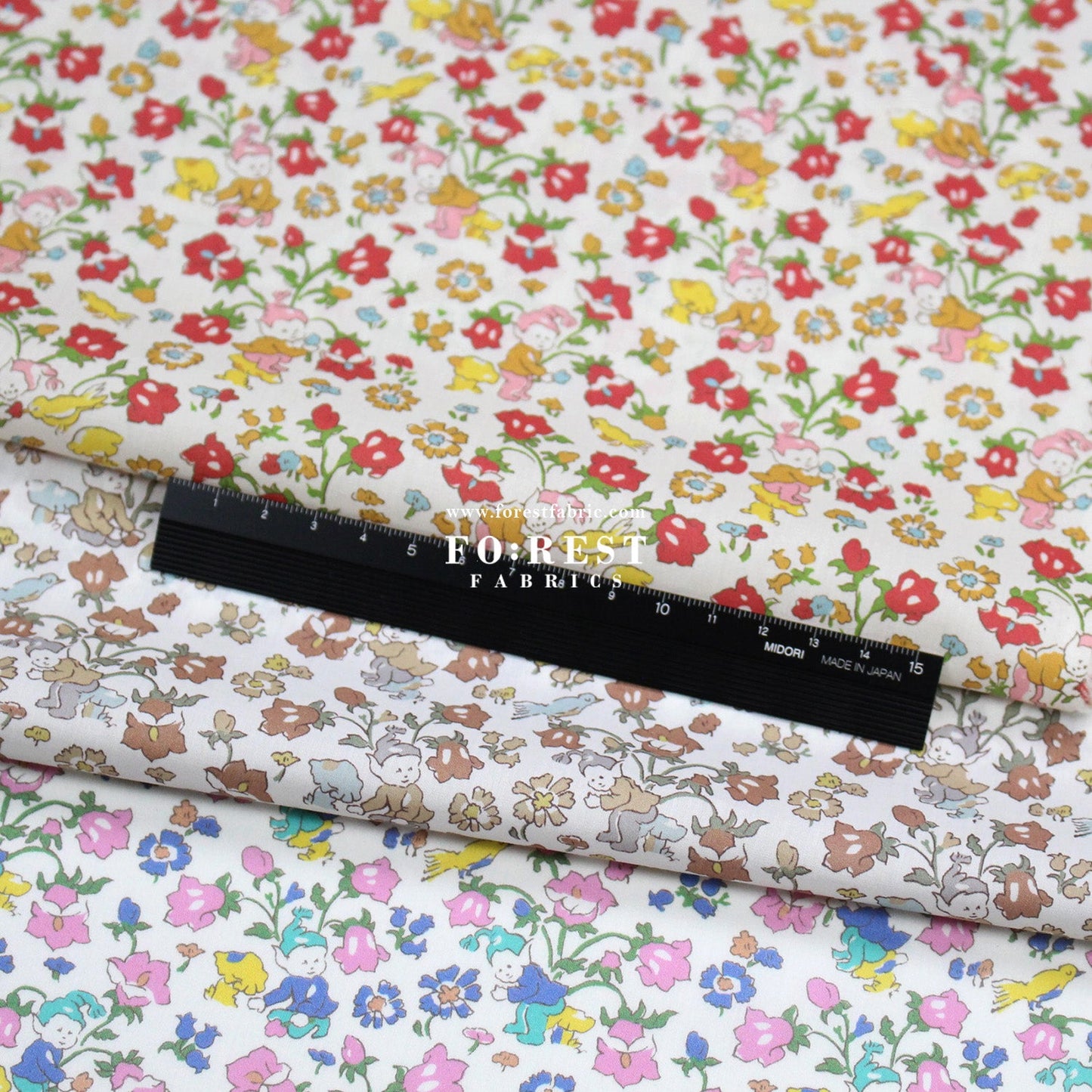 Liberty of London (Tana Lawn™ Cotton Fabric) - Rivendell Day - FO:REST Fabric 布恩堂Liberty fabrictana lawnjapanese fabricykk zipper