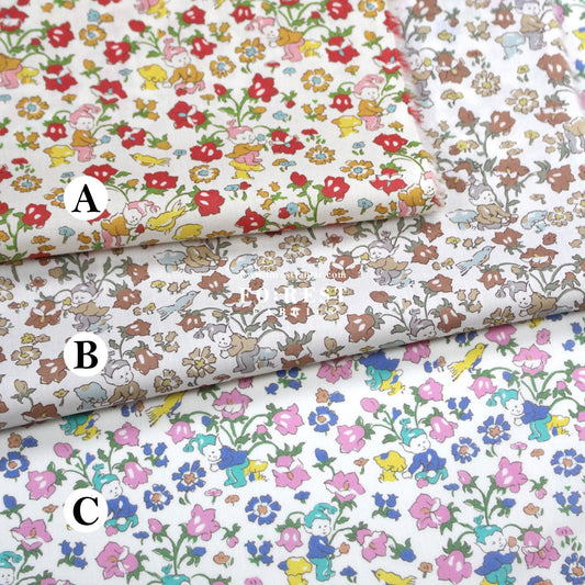 Liberty of London (Tana Lawn™ Cotton Fabric) - Rivendell Day - FO:REST Fabric 布恩堂Liberty fabrictana lawnjapanese fabricykk zipper