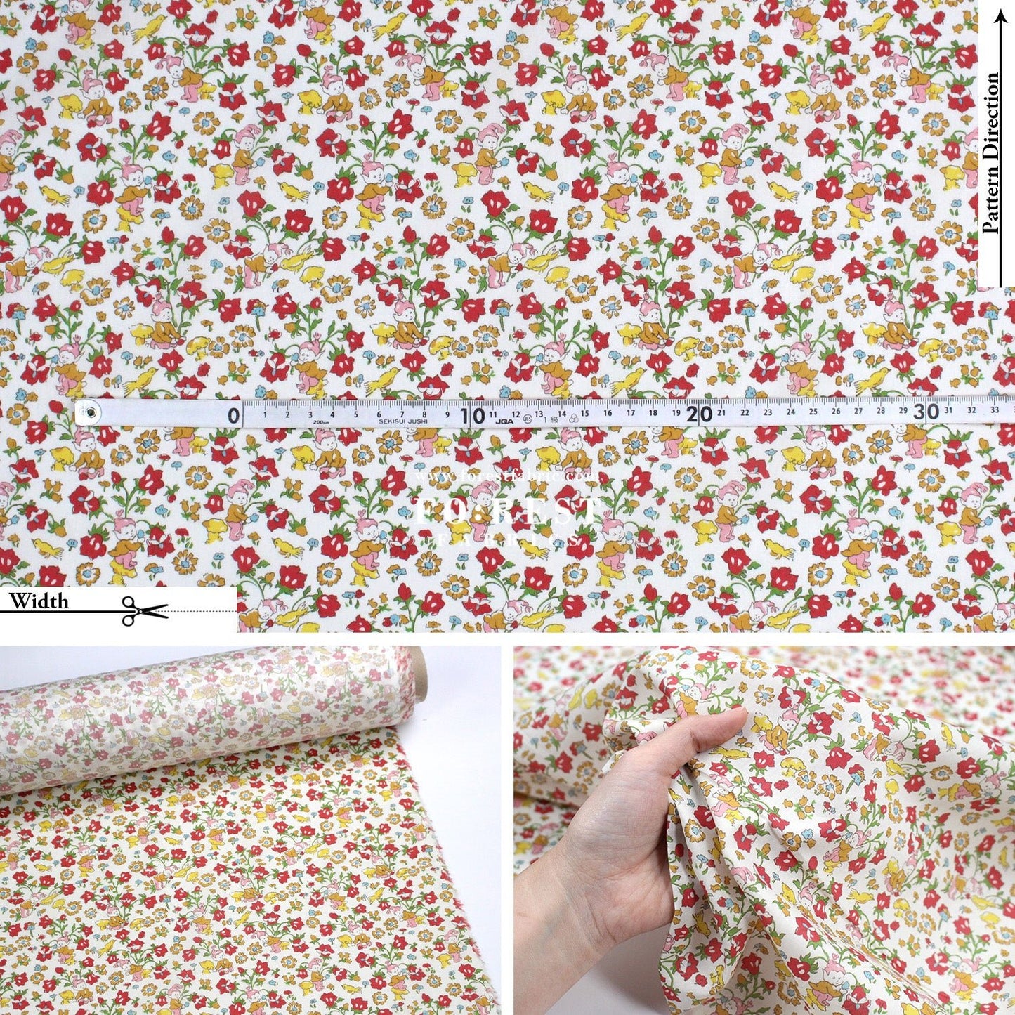 Liberty of London (Tana Lawn™ Cotton Fabric) - Rivendell Day - FO:REST Fabric 布恩堂Liberty fabrictana lawnjapanese fabricykk zipper
